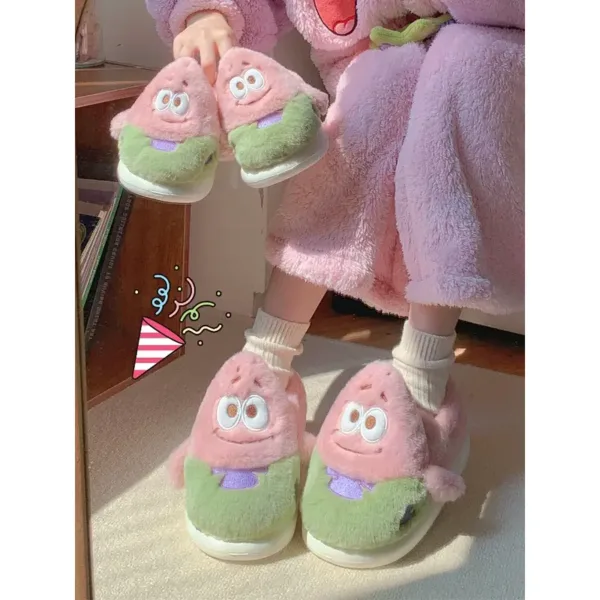 Cute Parent Child Plush Slippers 4