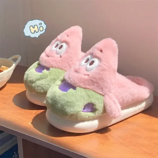 Cute Parent Child Plush Slippers Version Cat Feeling