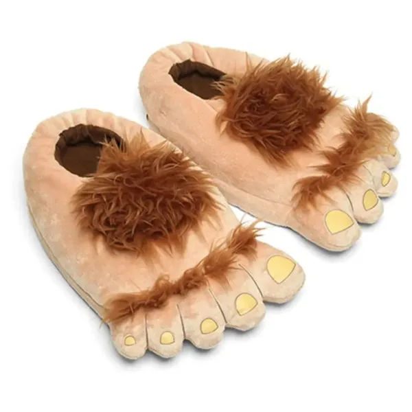 Furry Monster Plush Slippers Unisex Warm Adventure Shoes 3