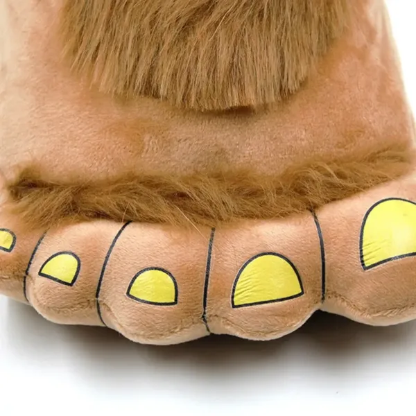 Furry Monster Plush Slippers Unisex Warm Adventure Shoes 4