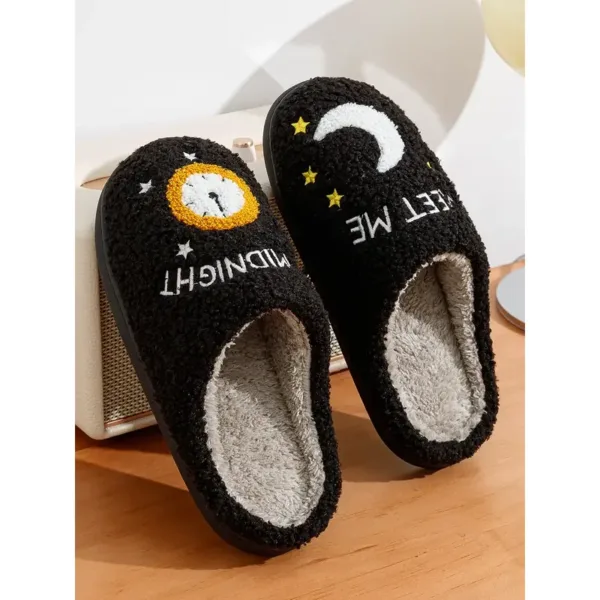 Meet Me At Midnight Womens Slippers Black