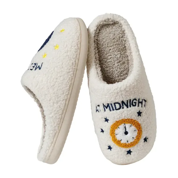 Meet Me At Midnight Womens Slippers White1